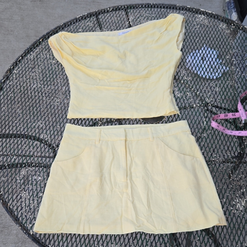 Peppermayo Yellow Skirt Set